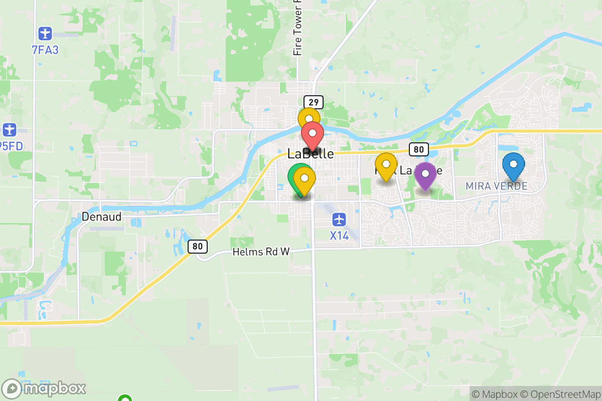 Map of Hendry County Schools