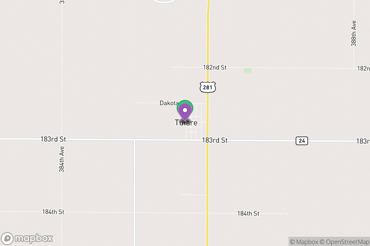 Map of Hitchcock Tulare School District 56-6