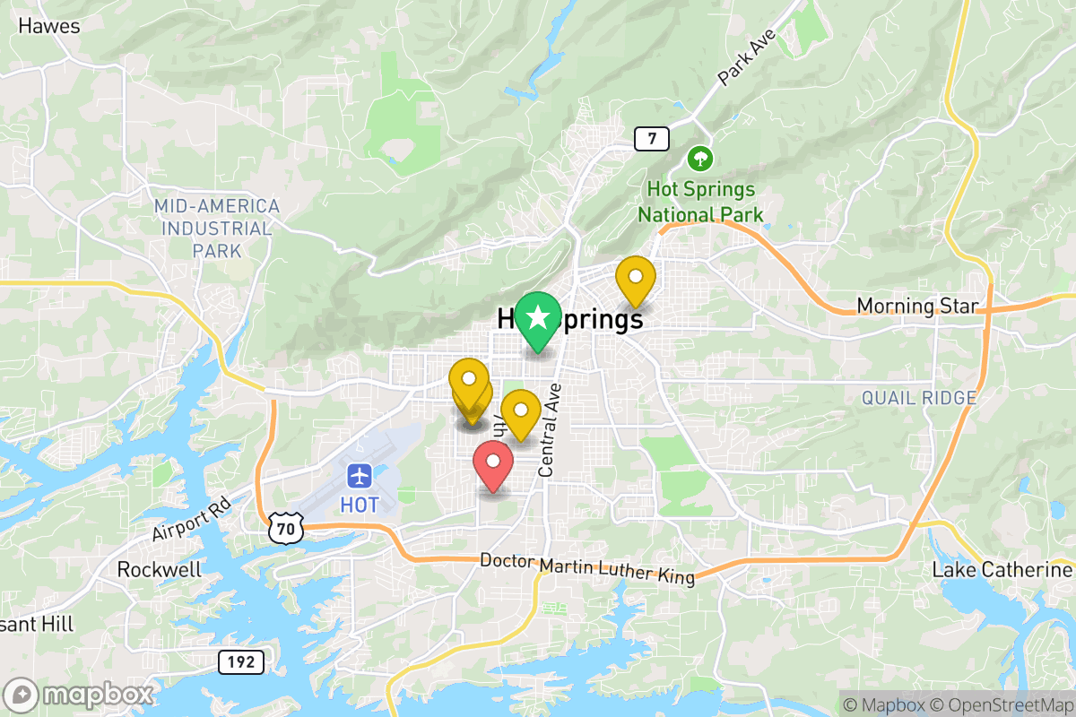 Map of Hot Springs School District