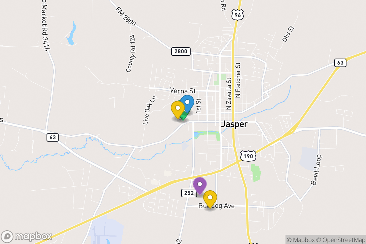 Map of Jasper ISD