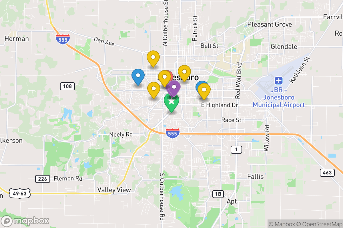Map of Jonesboro School District