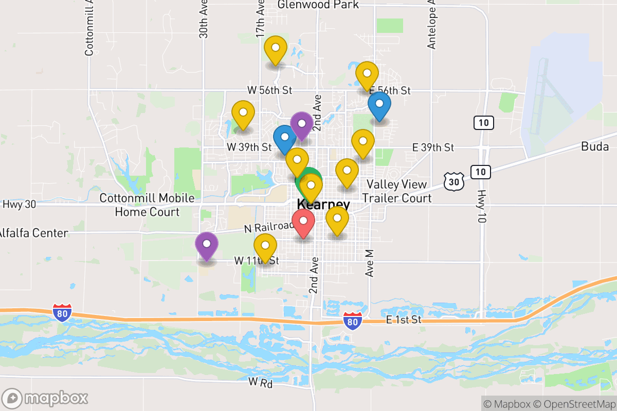 Map of Kearney Public Schools