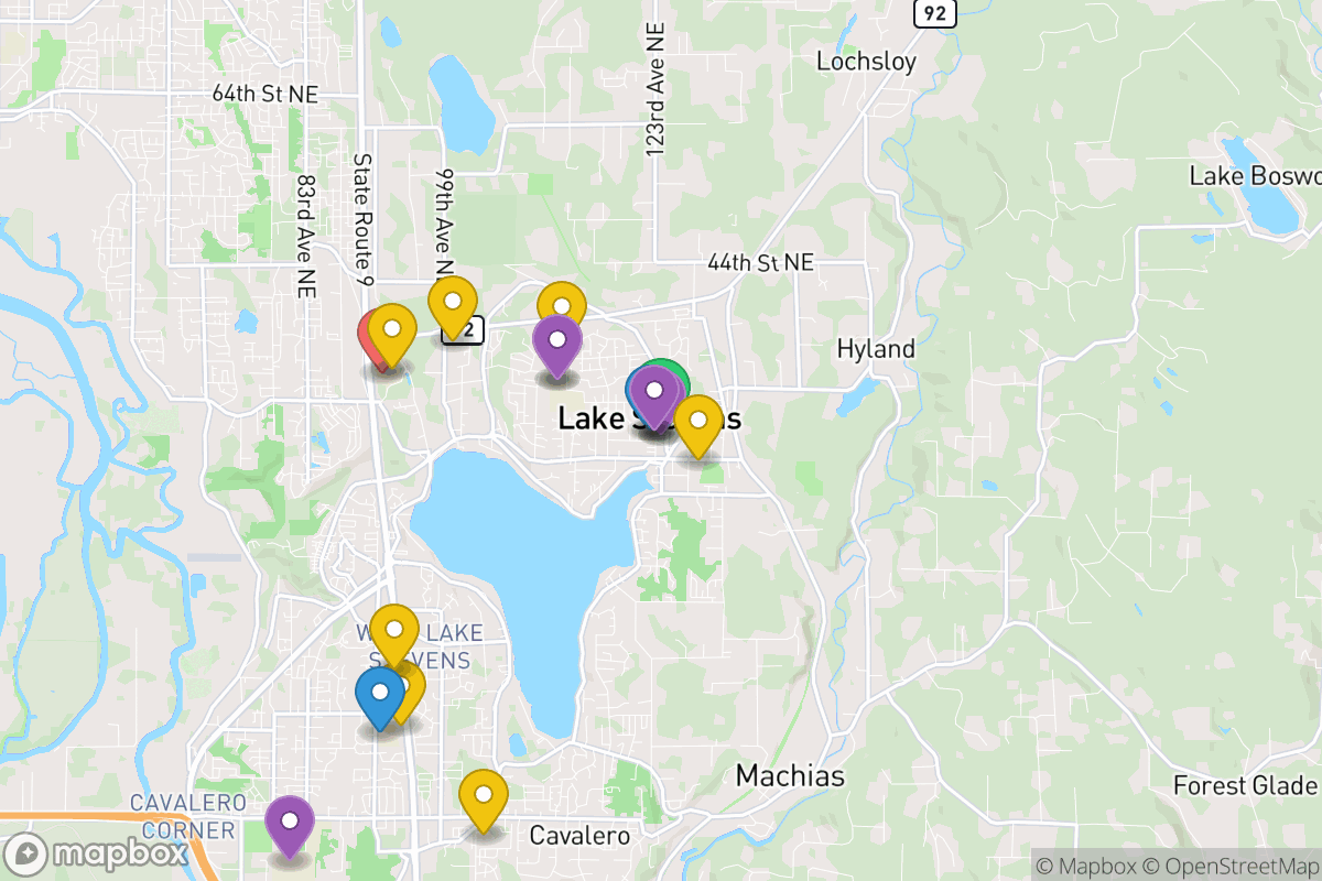Map of Lake Stevens School District