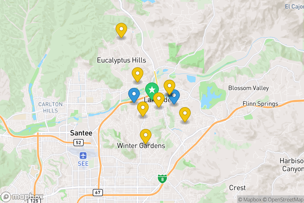 Map of Lakeside Union Elementary School District Lakeside