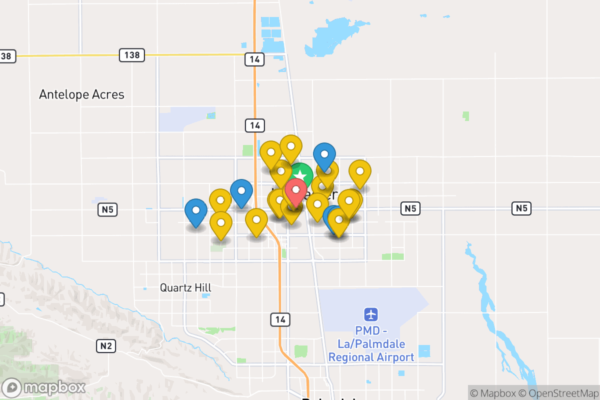 Map of Lancaster Elementary School District