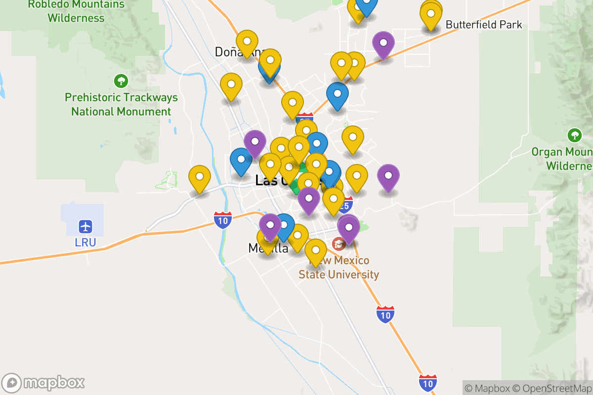 Map of Las Cruces Public Schools