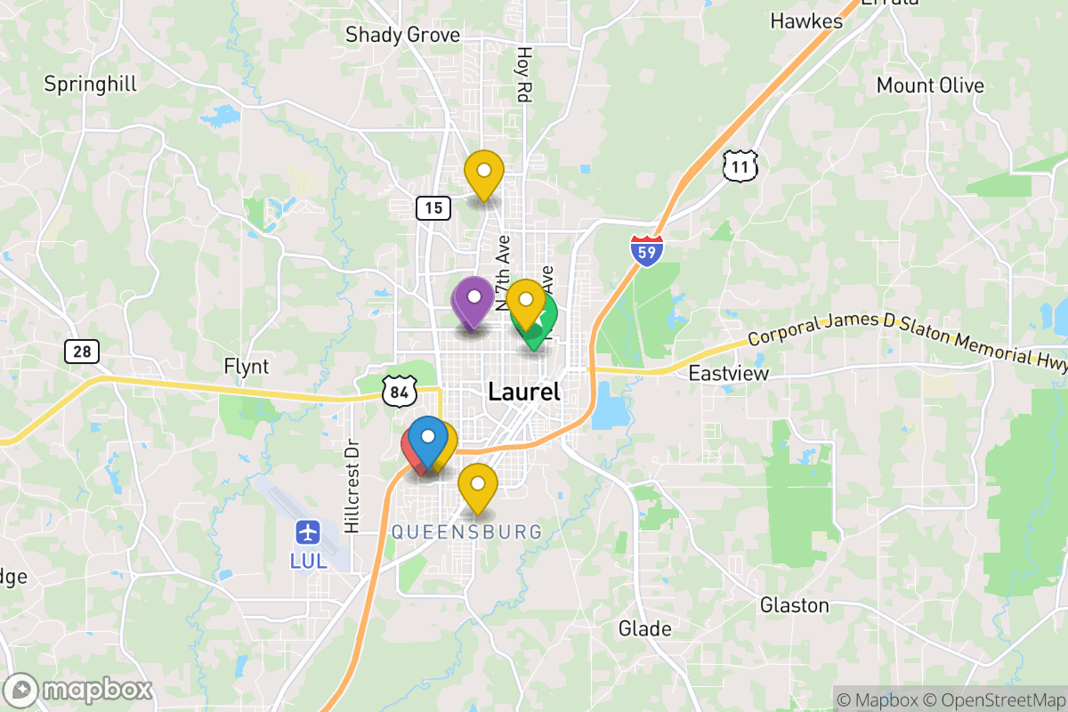 Map of Laurel School District