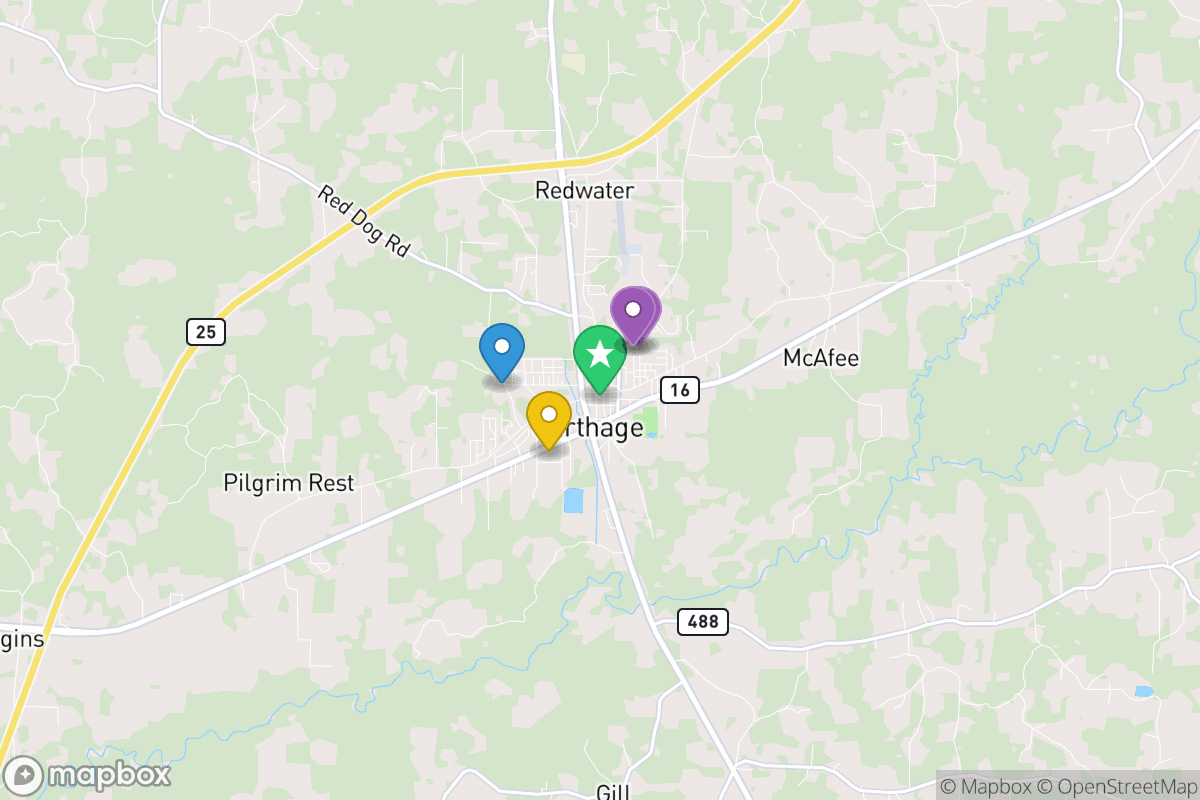 Map of Leake County School District