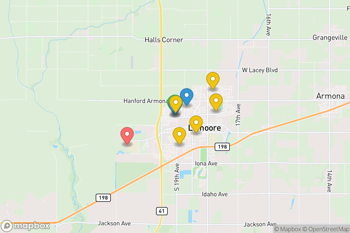 Map of Lemoore Union Elementary School District