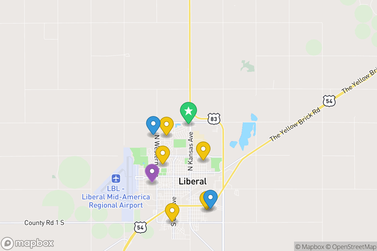 Map of Liberal Unified School District