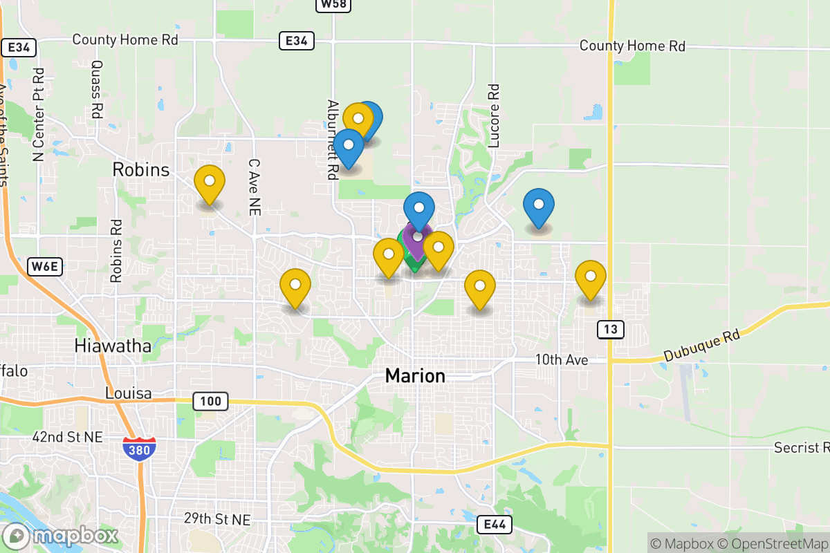 Map of Linn-Mar Comm School District