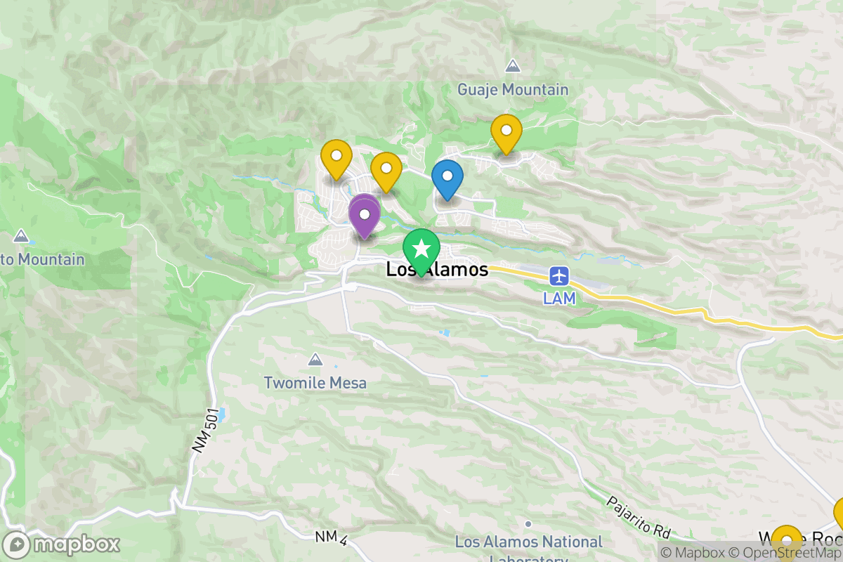Map of Los Alamos Public Schools