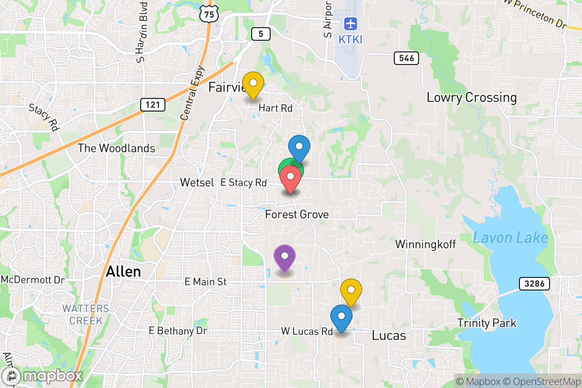 Map of Lovejoy Independent School District