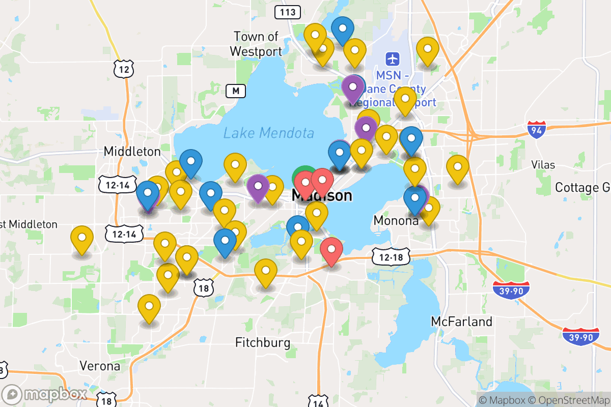 Map of Madison Metropolitan School District