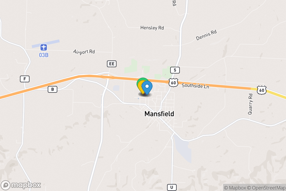 Map of Mansfield R-IV School District