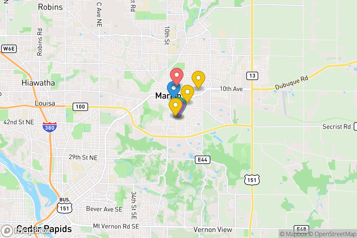 Map of Marion Independent School District