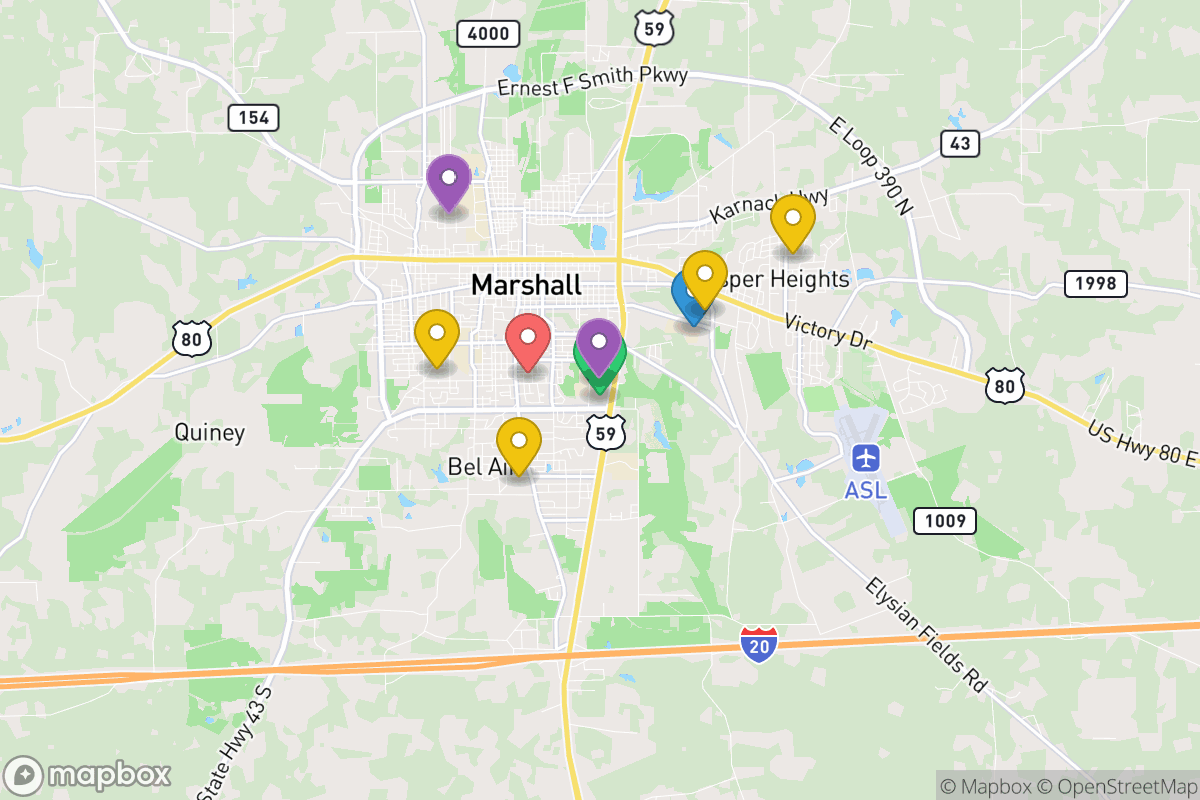 Map of Marshall ISD