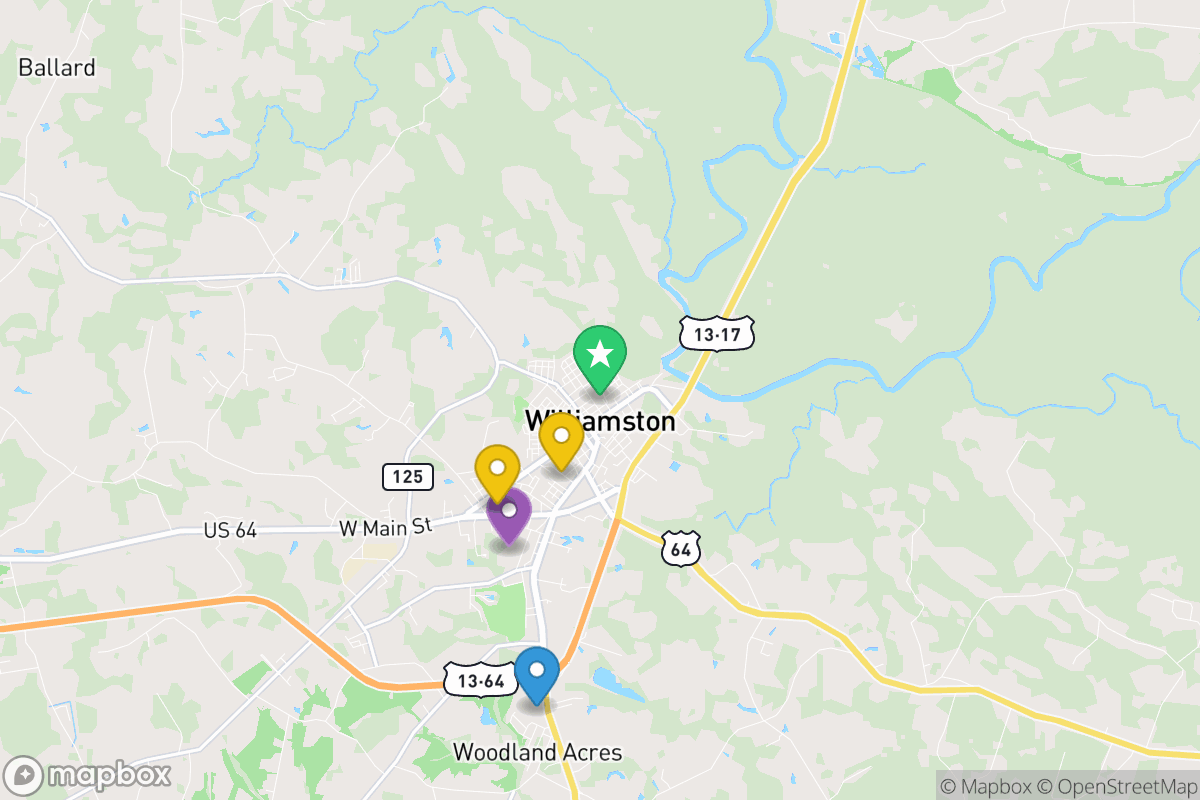 Map of Martin County Schools