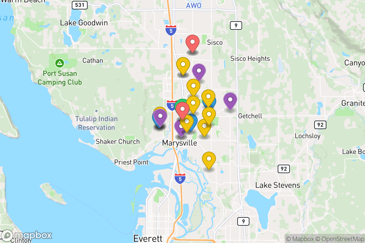 Map of Marysville School District