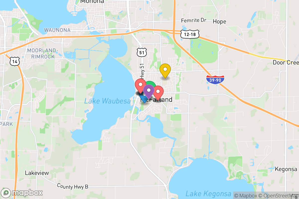 Map of McFarland School District