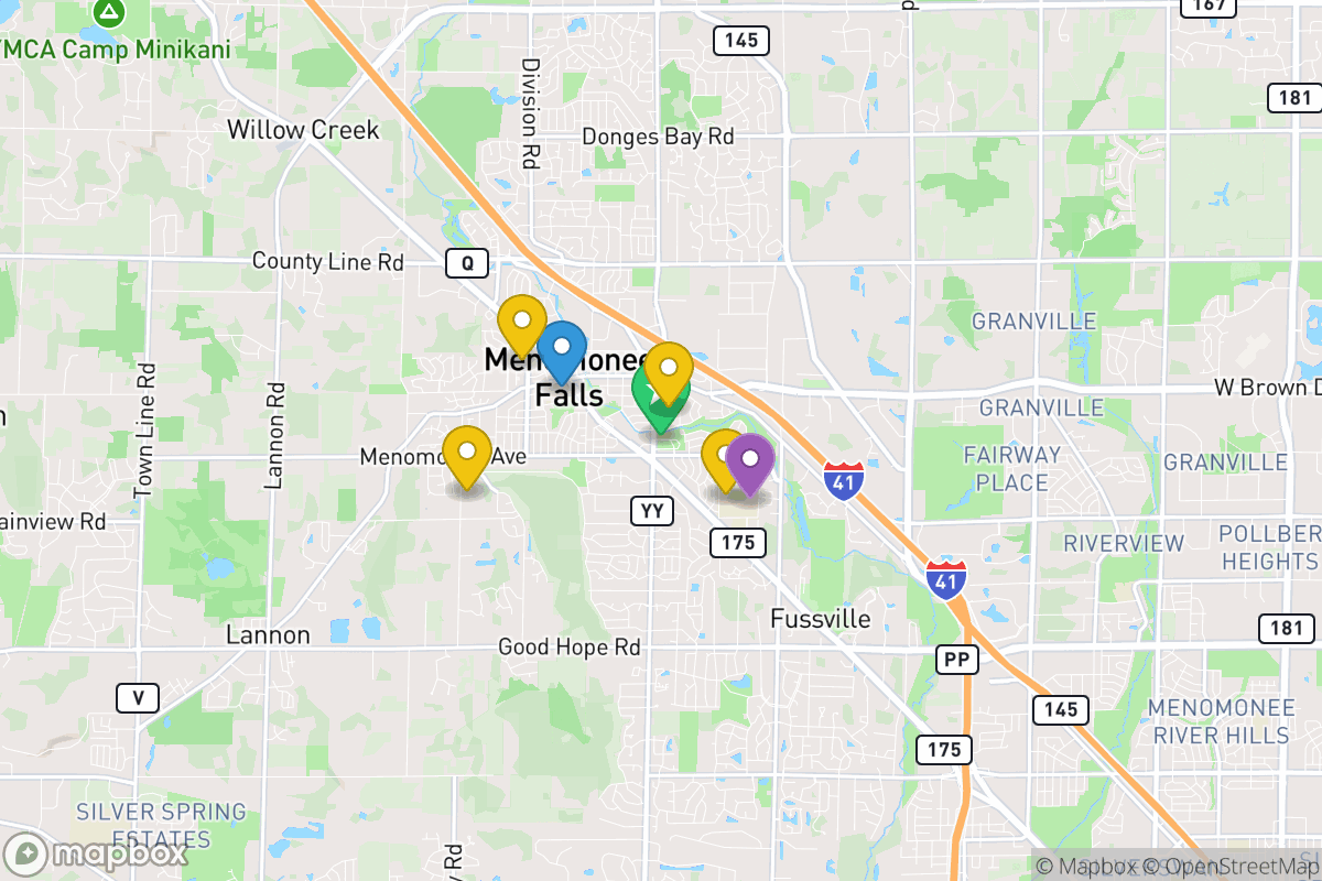 Map of Menomonee Falls School District