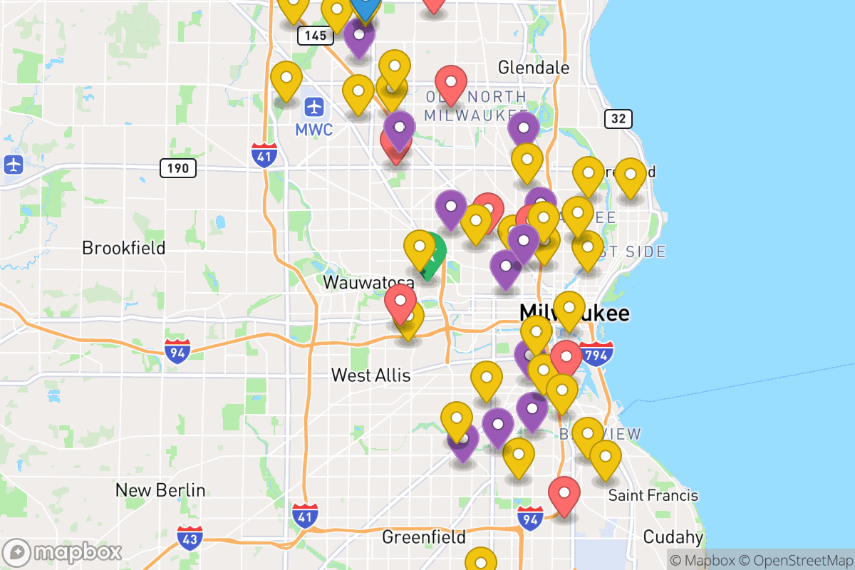 Map of Milwaukee School District
