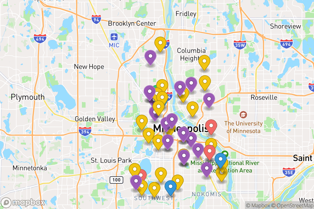 Map of Minneapolis Public School District