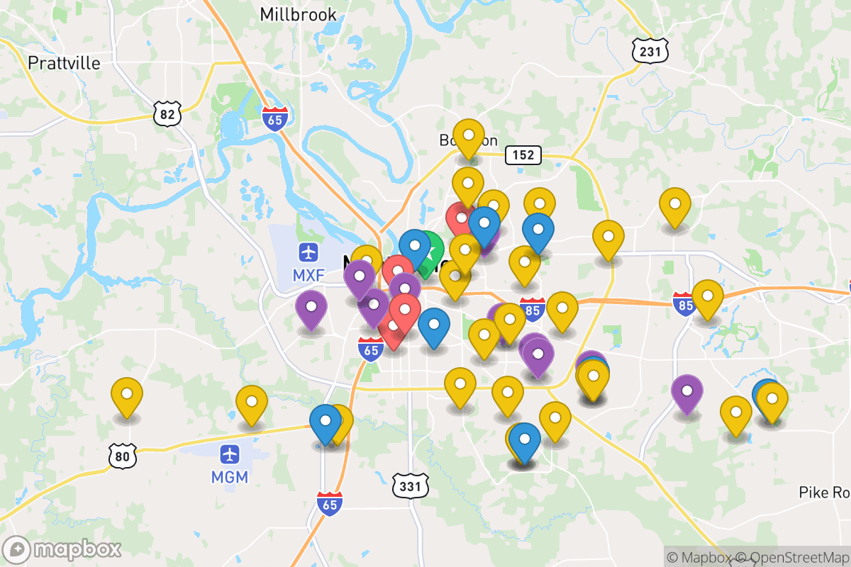 Map of Montgomery County