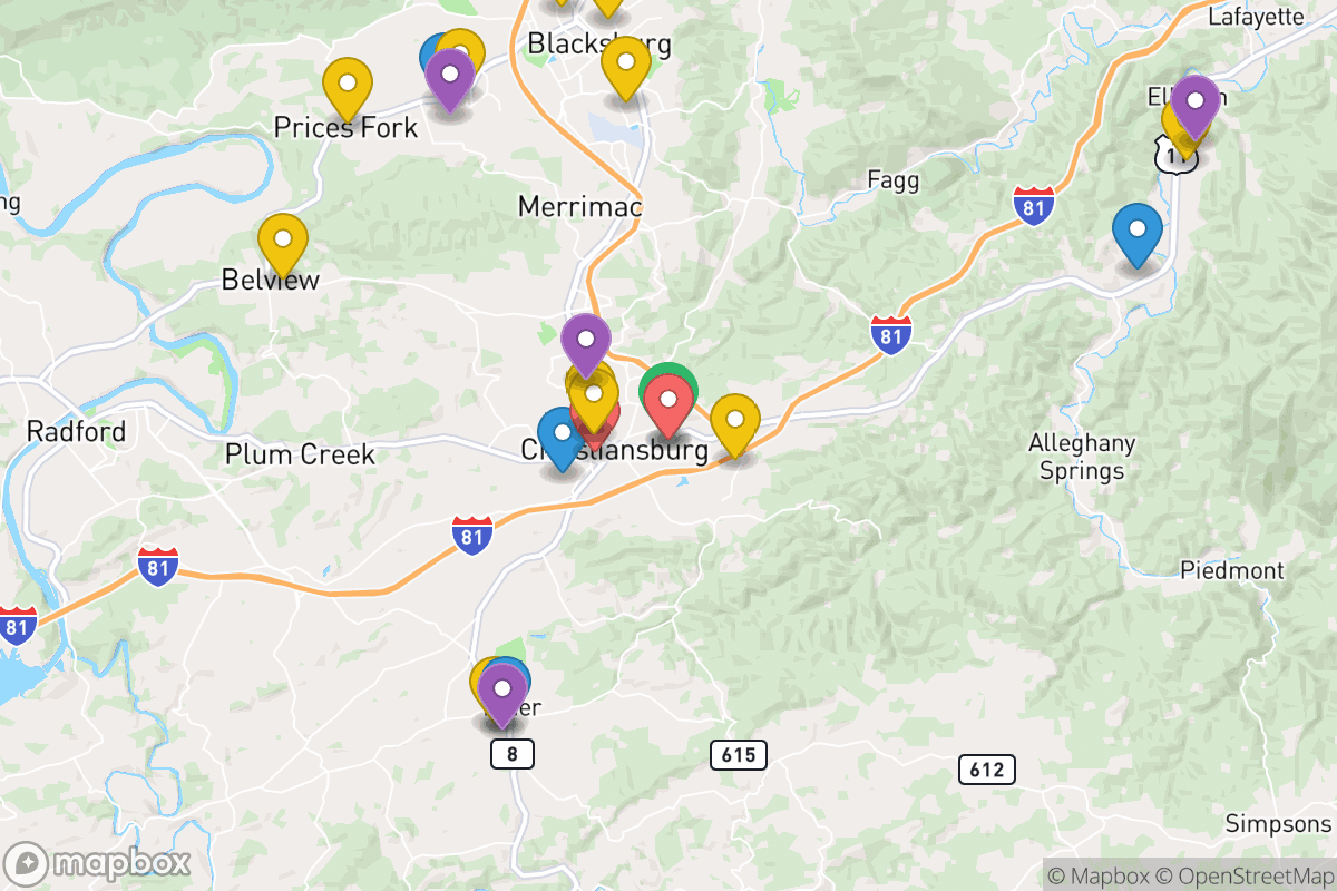 Map of Montgomery County Public Schools