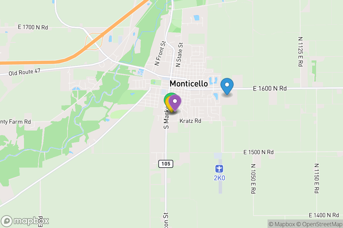 Map of Monticello CUSD 25