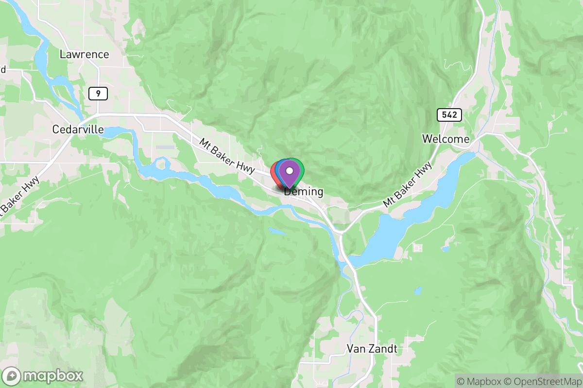 Map of Mount Baker School District