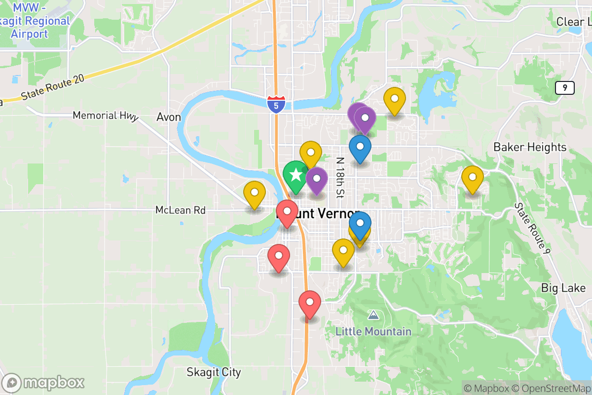 Map of Mount Vernon School District