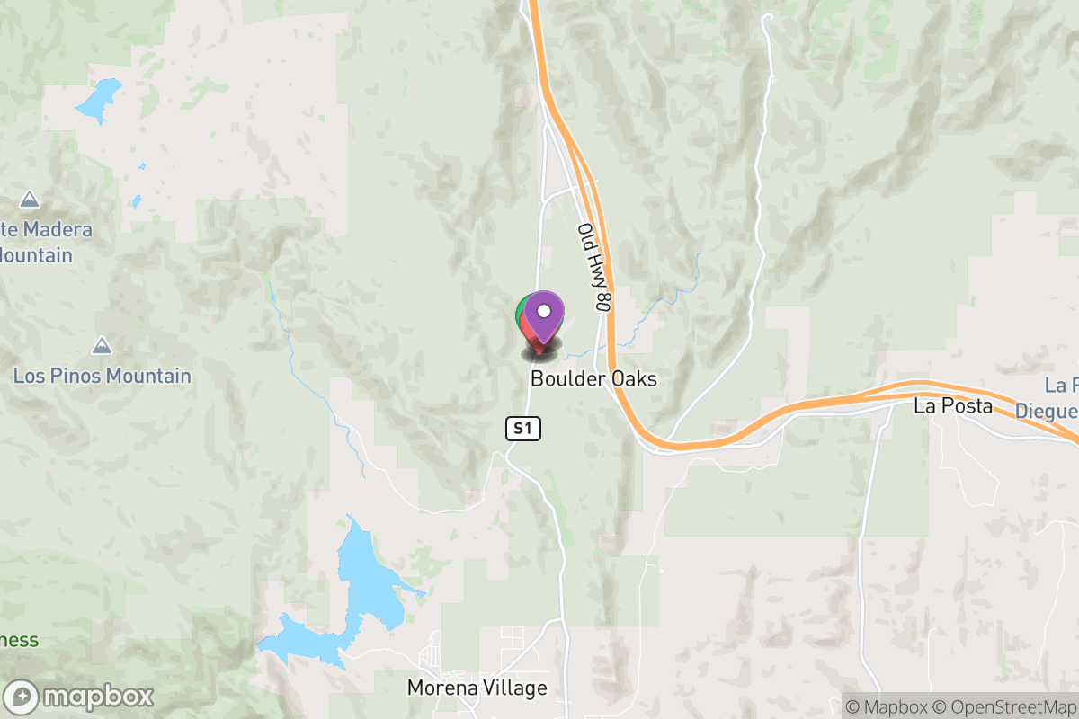 Map of Mountain Empire Unified School District