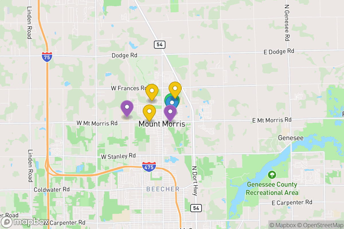 Map of Mt. Morris Consolidated Schools
