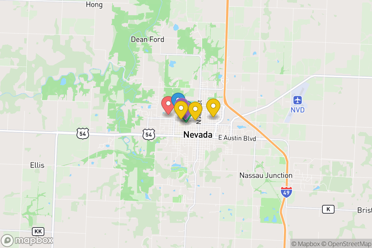Map of Nevada R-V School District