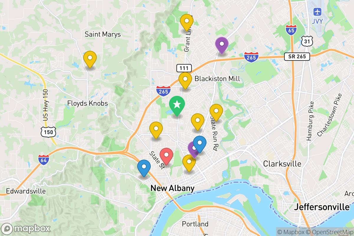 Map of New Albany-Floyd Co Con Sch