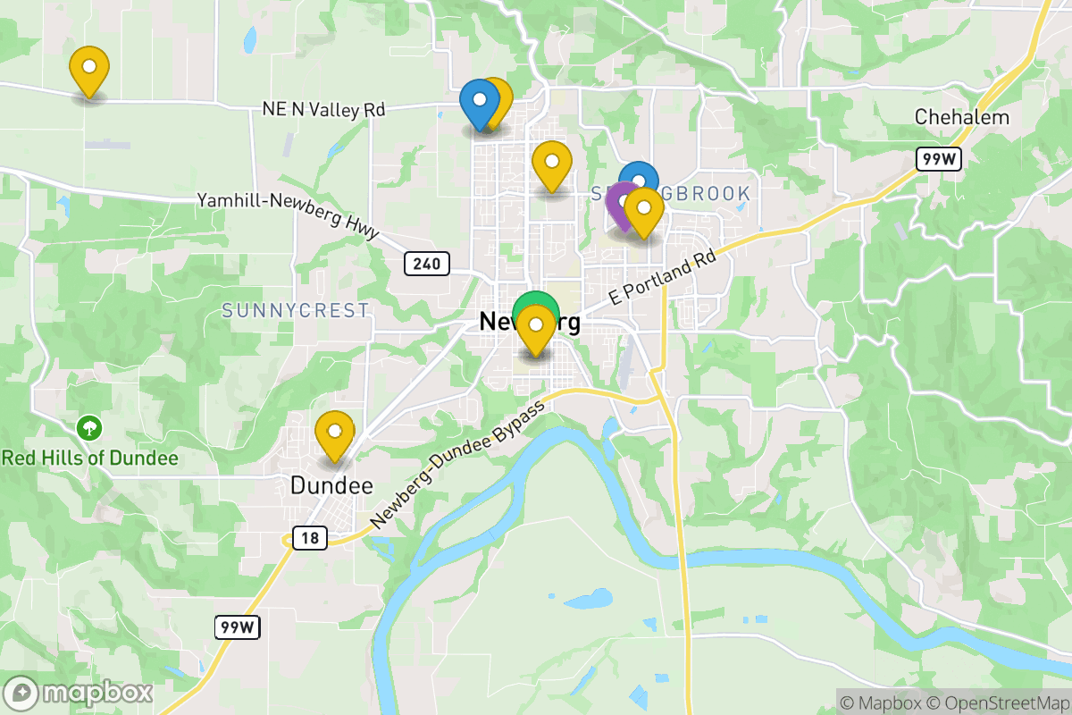 Map of Newberg SD 29J