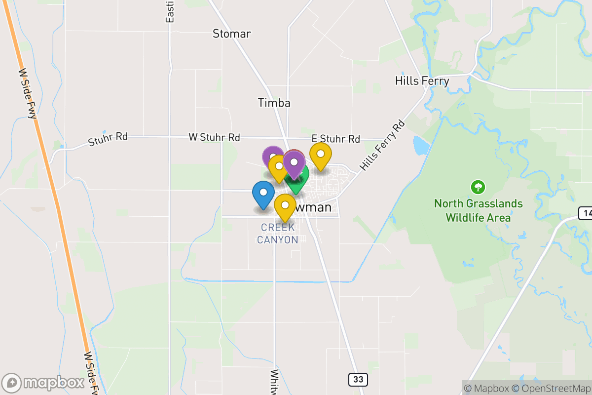 Map of Newman-Crows Landing Unified School District