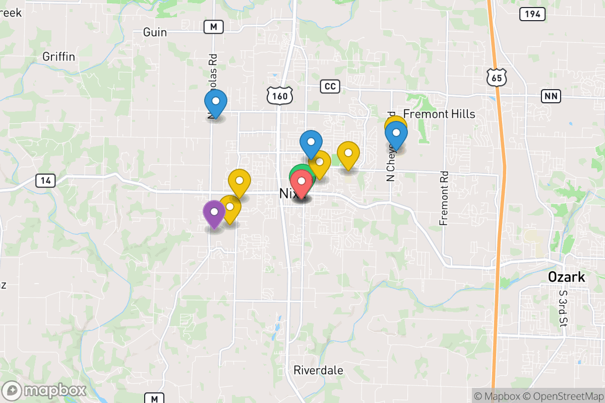 Map of Nixa Public Schools
