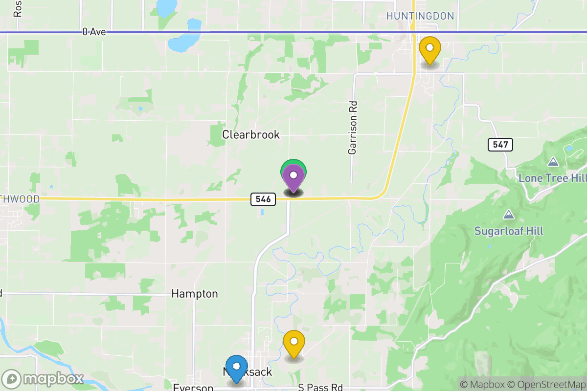 Map of Nooksack Valley School District