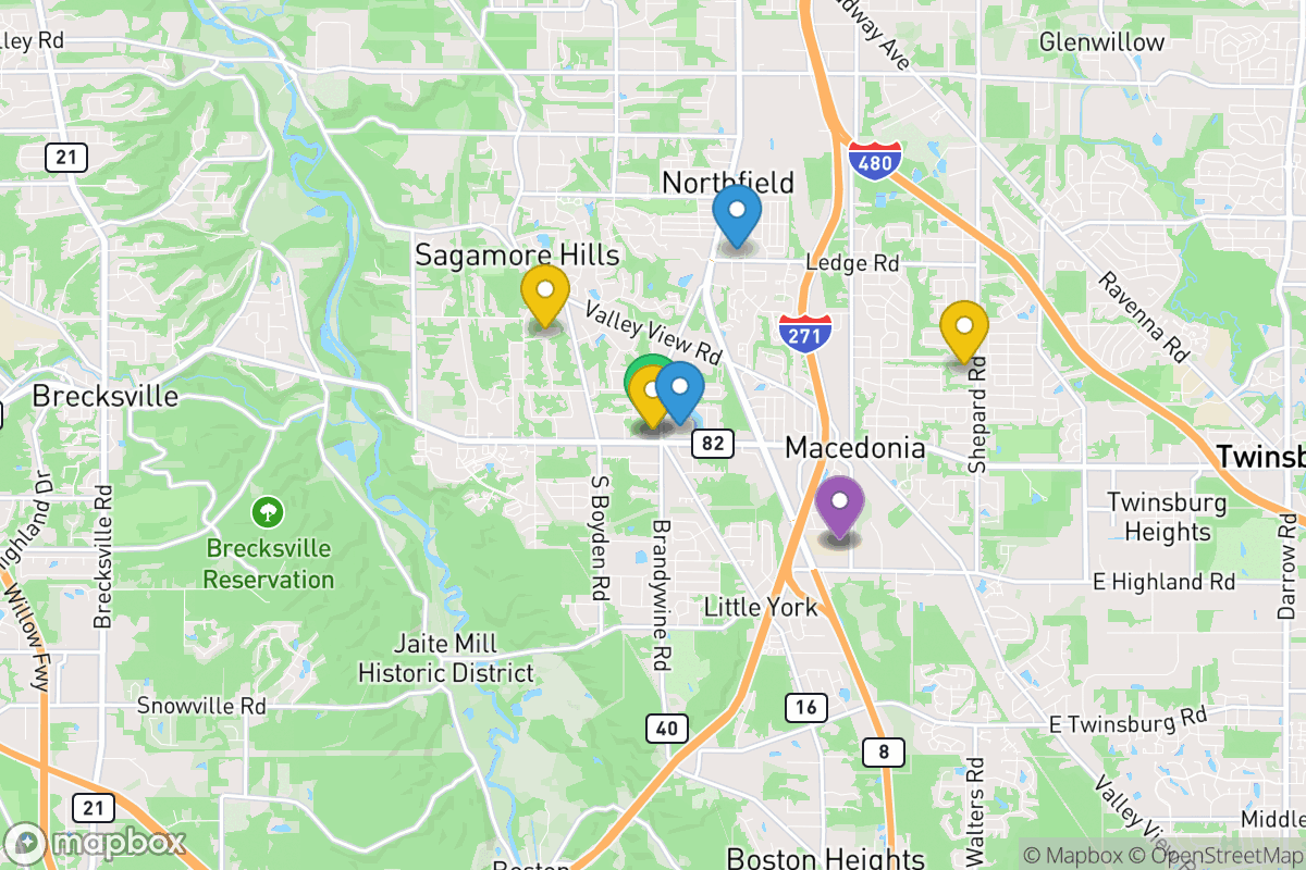 Map of Nordonia Hills City School District