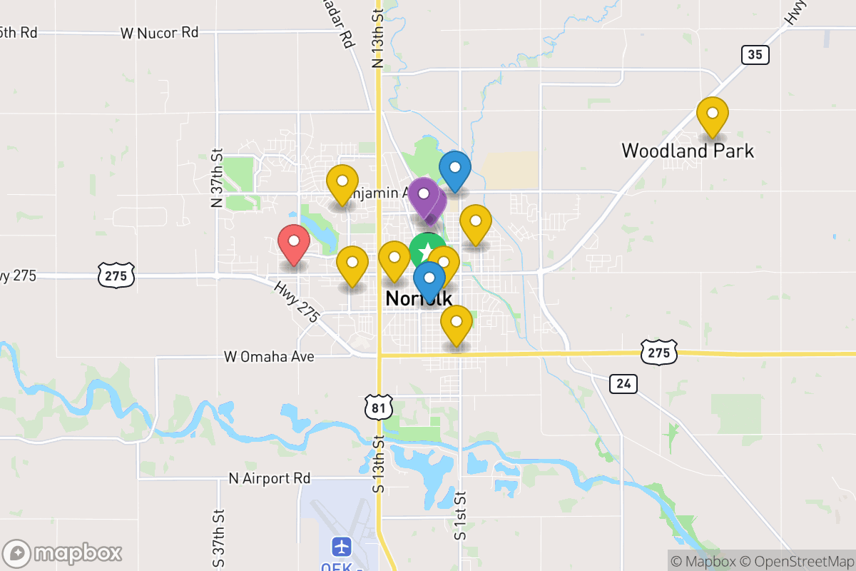Map of Norfolk Public Schools