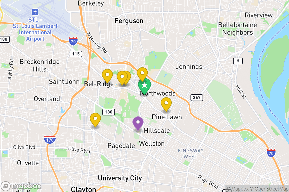 Map of Normandy Schools Collaborative
