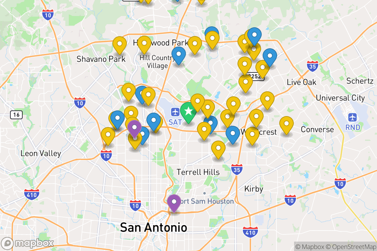 Map of North East Independent School District