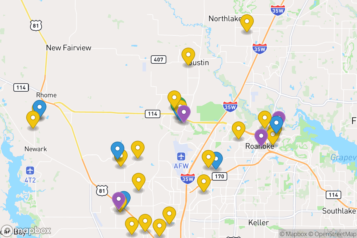 Map of Northwest Independent School District