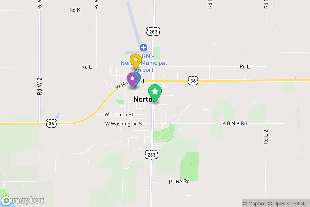 Map of Norton Community Schools