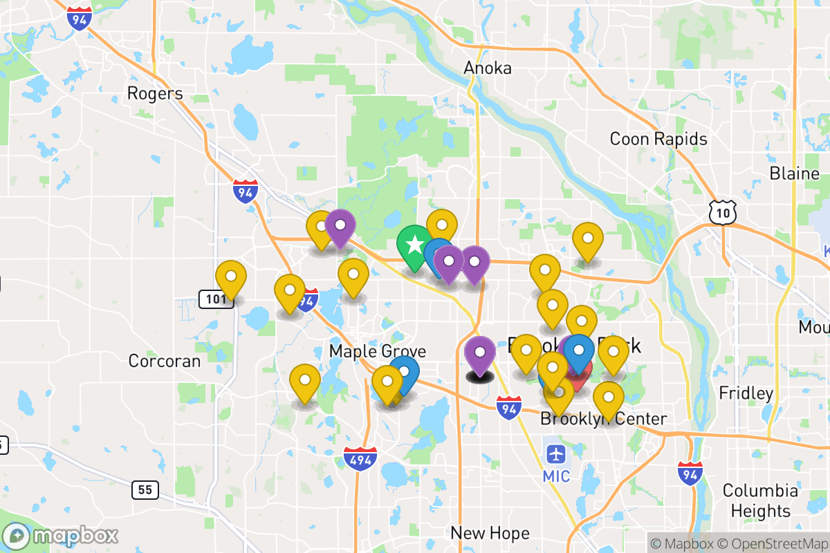 Map of Osseo Public School District