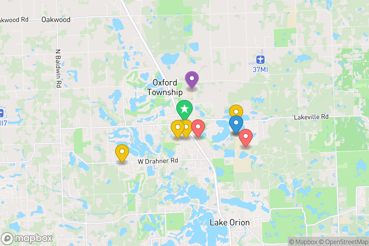 Map of Oxford Community Schools