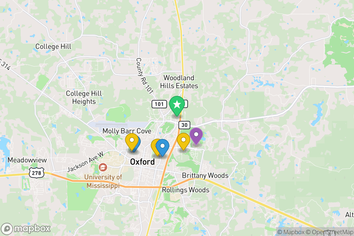 Map of Oxford School District