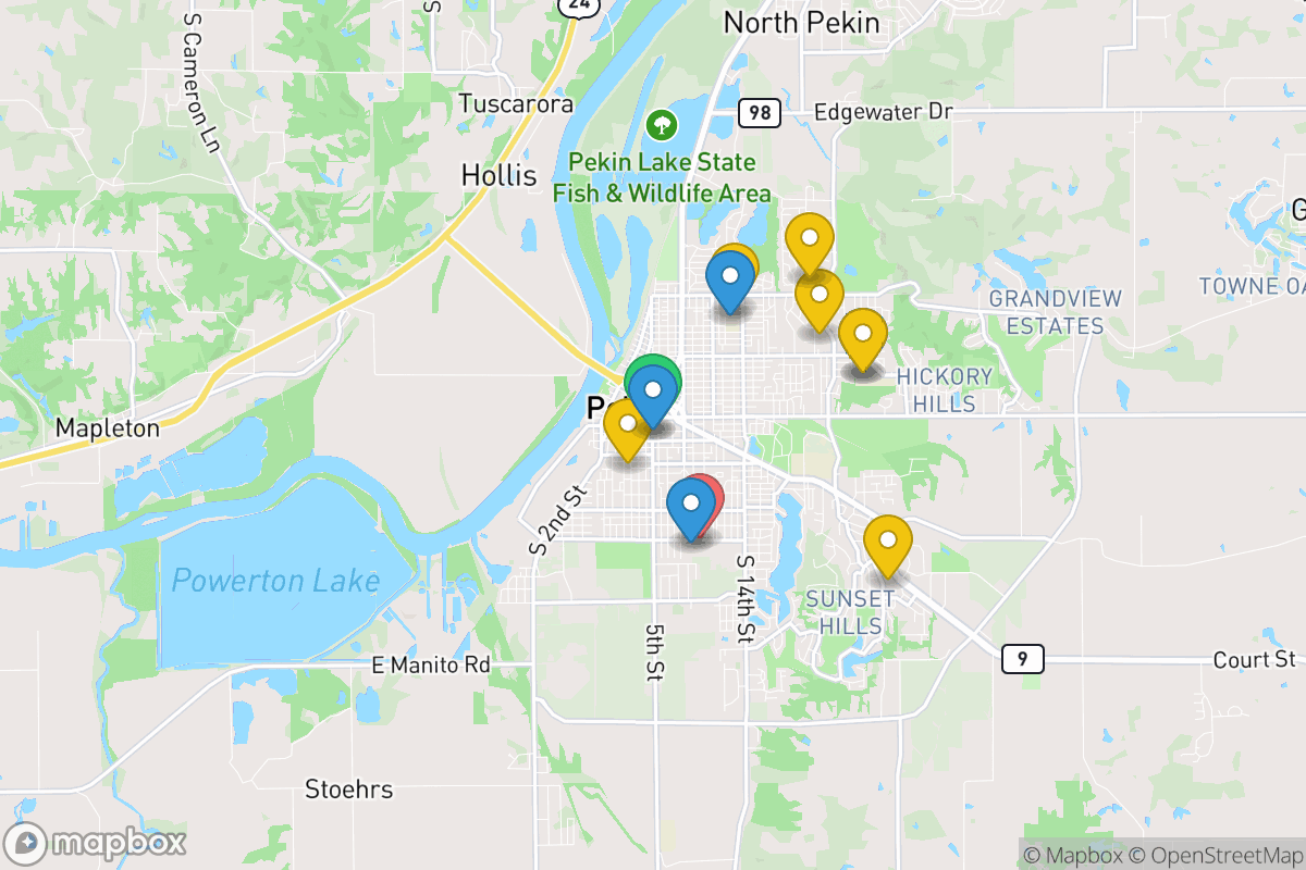 Map of Pekin PSD 108